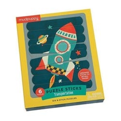 Mudpuppy Puzzle Sticks Transport - Lernspielzeug für Kinder