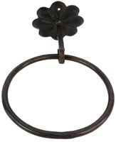 HBX natural living Ring Küchenhandtuch Kabala Metall schwarz 15cm