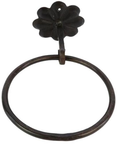 HBX natural living Ring Küchenhandtuch Kabala Metall schwarz 15cm
