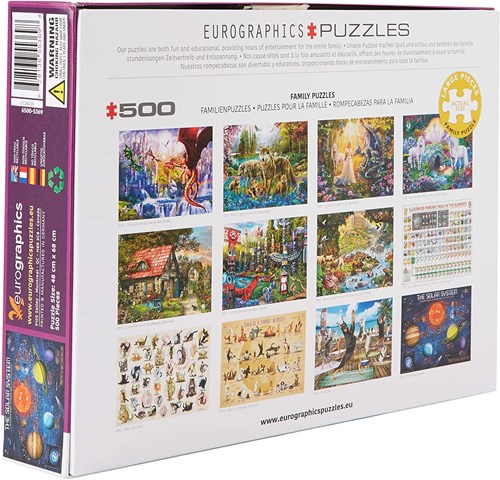 Eurographics Puzzle Sonnensystem XXL - 500 XL Teile - Lernspielzeug-3