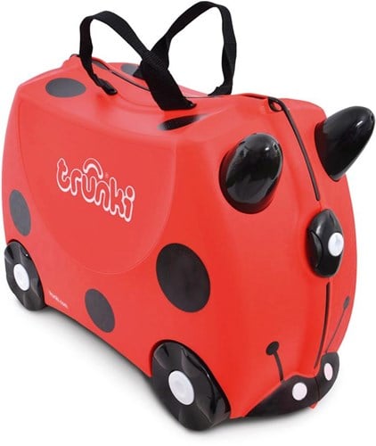 trunki Ride-On Koffer befahrbarer Kindertrolley 46 cm Marienkäfer Harley
