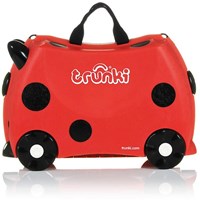 trunki Ride-On Koffer befahrbarer Kindertrolley 46 cm Marienkäfer Harley-3