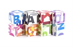 Bajo Lernspielzeug Alphabet mehrfarbig Karton