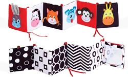 Edushape Babybuch Schwarz Weiß Hochkontrast - 33x1x15cm