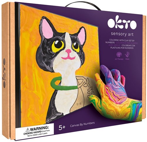 Okto Malen nach Zahlen Tiere Katze - Kreatives Spielzeug Malset-3