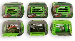 Dino Spielfigur im Käfig 13cm - Kidsfun Spielzeug Dinosaurier