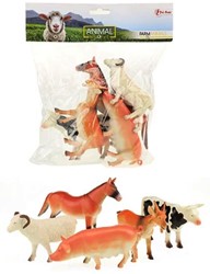 Animal World Boederijdieren Deluxe, 5st.