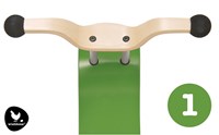 Wishbonebike Mini-Flip Mix & Match Top - Grünes Holz Laufrad für Kinder