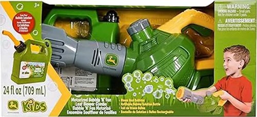 JD BUBBLE LEAF BLOWER & REFILL CAN