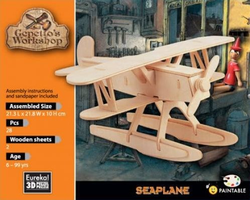 Gepetto's Workshop 52473146 - Holzpuzzle-3D Wasserflugzeug