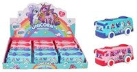 Bus unicorn frictie 12cm