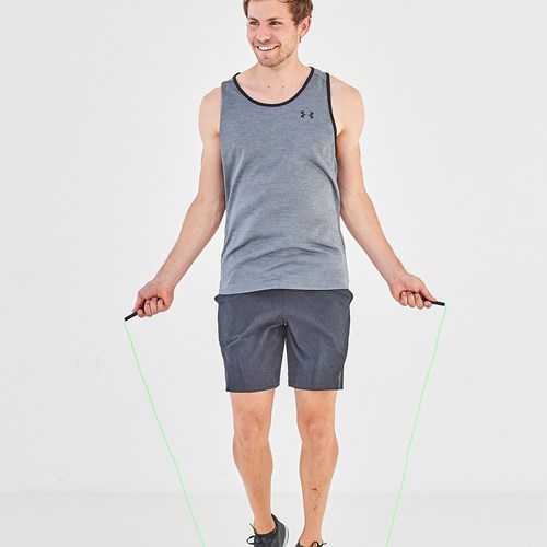 Schildkröt Springseil Fitness Speed Rope verstellbar PVC grün 274cm-2