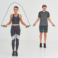 Schildkröt Springseil Fitness Speed Rope verstellbar PVC grün 274cm-3