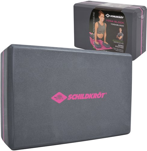 Schildkröt Yoga Block Grau - Fitness Zubehör für Yoga und Pilates