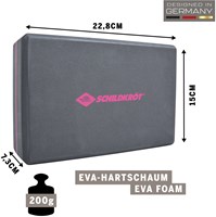 Schildkröt Yoga Block Grau - Fitness Zubehör für Yoga und Pilates-2