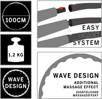 Schildkröt Fitness-Hoop Massage Reifen 100cm Cardio Training-2