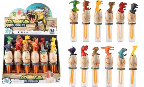 Bellenblaas dino Spielzeug 17cm 50ml bunter Seifenblasenspaß
