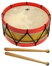 Kids at Work Spielzeug Trommel 22,5 cm - Musikinstrument für Kinder