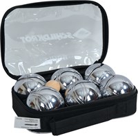 Schildkröt Boccia Set Stahl - Komplettes Metall-Boccia-Set in Tasche