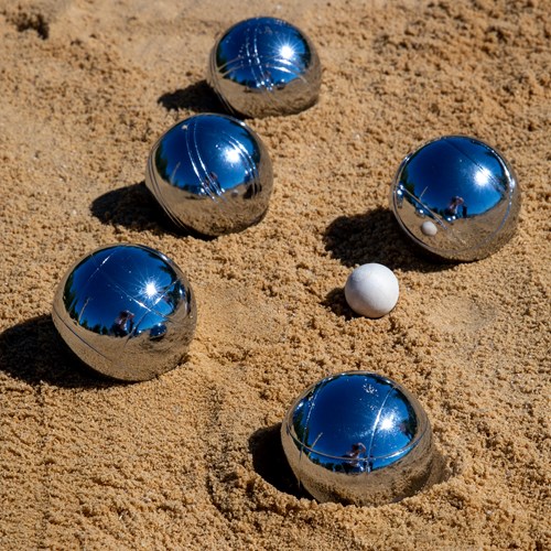 Schildkröt Boccia Set Stahl - Komplettes Metall-Boccia-Set in Tasche-2