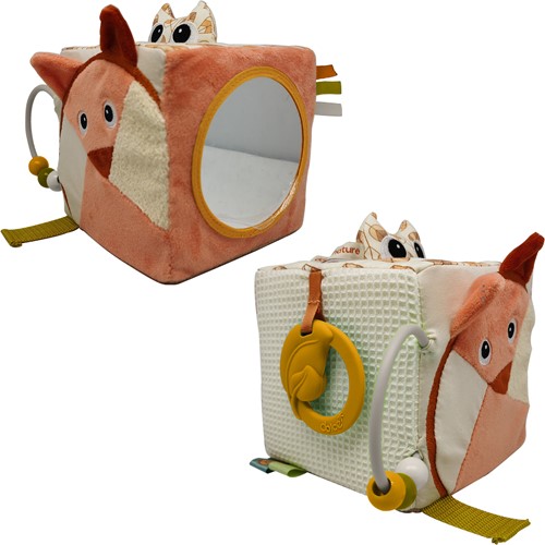 Dolce Toys Spielzeug Erde Aktivität Würfel - Fiona Fox Oliver Owl
