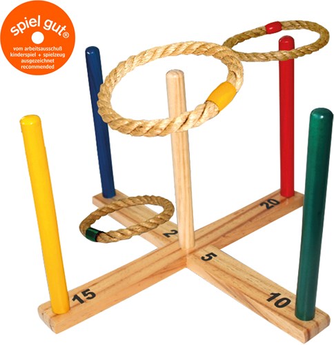 Schildkröt Holz Ringwurfspiel FSC zertifiziertes Gartenspiel