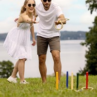 Schildkröt Holz Ringwurfspiel FSC zertifiziertes Gartenspiel-3