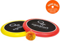 OGO Sport Set Fang- und Wurfspiel 29 cm rot-gelb Strandspiel