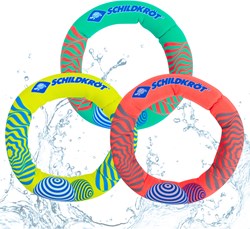 Schildkröt Tauchspielzeug Set aus 3 Neoprenringen - Buntes Wasserspaß