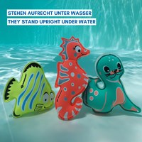 Schildkröt Tauchspielzeug Neopren Tiere Set für Kinder Schwimmbad-3