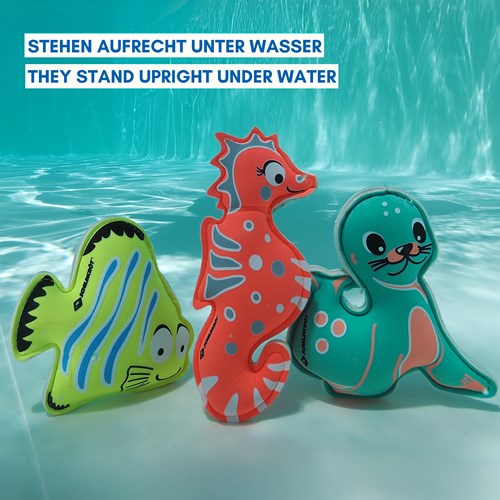 Schildkröt Tauchspielzeug Neopren Tiere Set für Kinder Schwimmbad-3