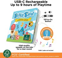 Ditty Bird Soundbuch interaktives Lernspielzeug für Kleinkinder und Vorschulkinder-2