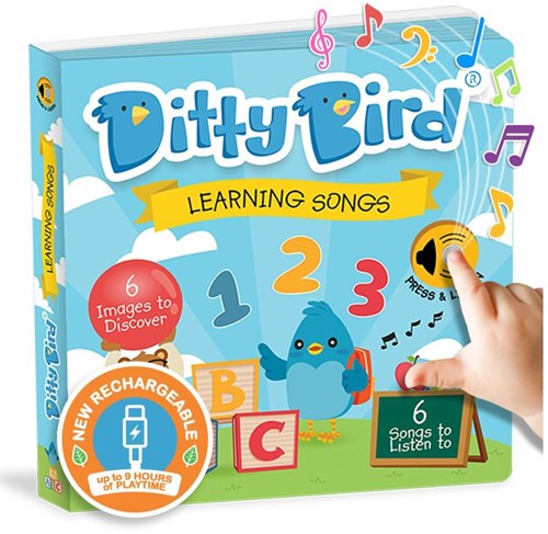 Ditty Bird Soundbuch interaktives Lernspielzeug für Kleinkinder und Vorschulkinder