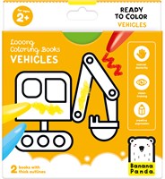 Banana Panda looong Malbuch: Fertig gezeichnete Fahrzeuge 2+
