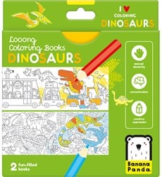 Banana Panda looong Malbuch: Ich liebe Färbung Dinos 4+