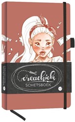 MUS Creatief Skizzenbuch braun - CreaChick Zeichenbuch kreatives Papier