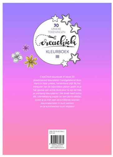 Kluitman Malbuch CreaChick III 30 Ausmalbilder für Kinder und Erwachsene-2