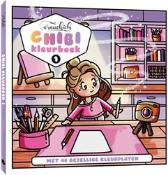 MUS Creatief Malbuch CreaChick Chibi mit 40 Illustrationen für Erwachsene