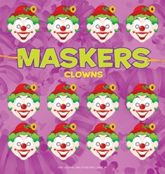 Harlekijn Masken basteln Clowns Bastelbuch für Kinder