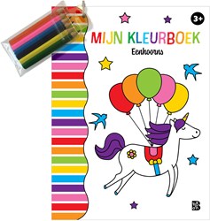 Einhorner Malbuch mit Buntstiften - Kreativer Malspaß ab 3 Jahren