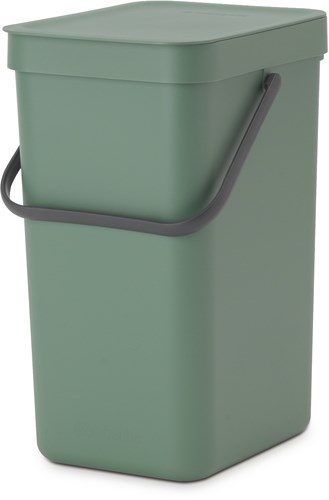 Brabantia Abfalleimer Sort & Go 12L fir grün - Küchenmülleimer Recycling-2