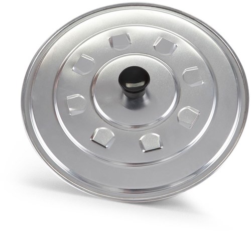 Inno Cuisinno Pfannendeckel Paellapfanne Aluminium Silber 36 cm-2