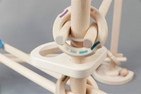 Bajo Murmelbahn Holzspielzeug - bunte Kugelbahn für Kinder-2