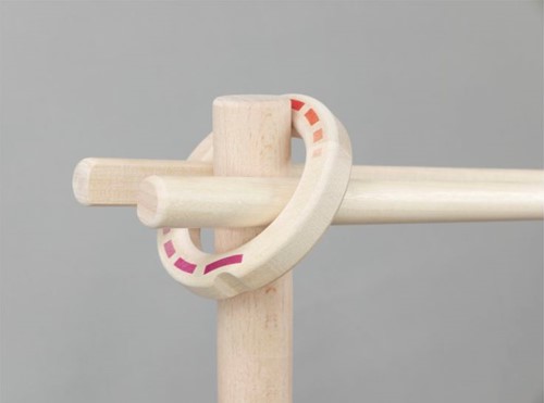 Bajo Murmelbahn Holzspielzeug - bunte Kugelbahn für Kinder-3