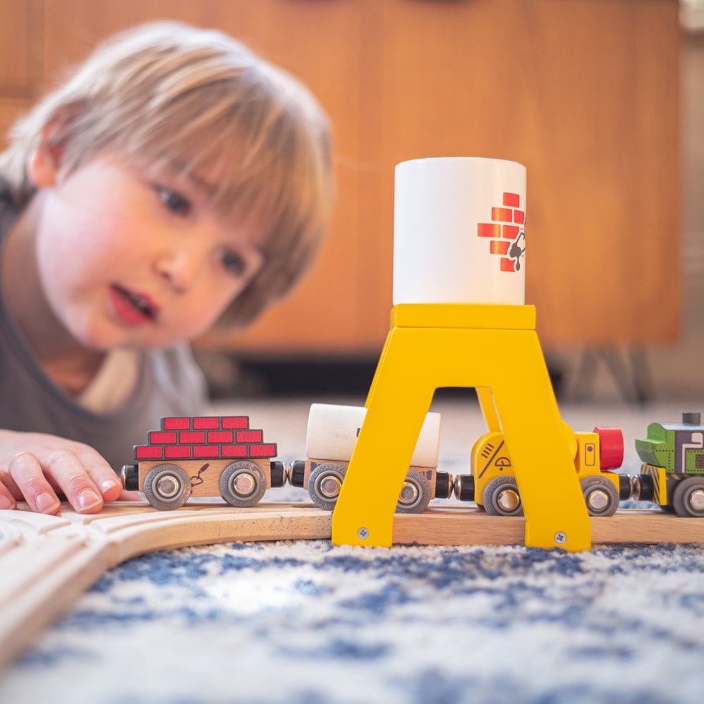 Bigjigs construction train set 2025