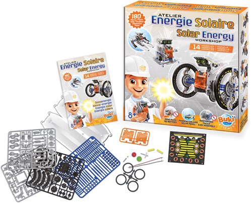 Buki Konstruktionsset - Solarenergie Spielzeug 14-in-1 Bausatz-2