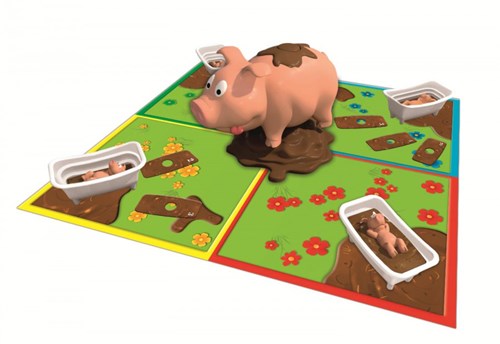 Jumbo Poepie Knor - Kinderspiel Brettspiel ab 3 Jahren mit Schweinchen-2