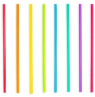 Wiederverwendbare Strohhalme in leuchtenden Farben von Kikkerland – 20 cm (24 Stück)-2