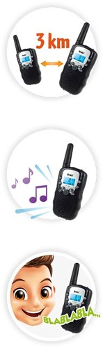 Buki walkie talkie spielzeug - 3 km reichweite - led display-3