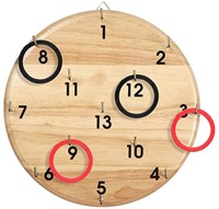 BS GA366 Hooky-Hook Toss Ringwurfspiel, Holz/Rot/Schwartz-3